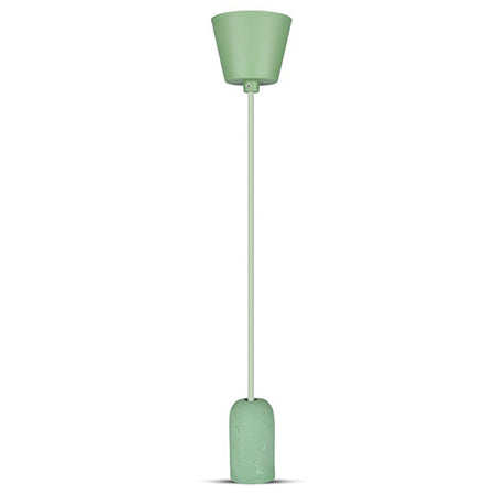 Pendul tavan cu soclu E27 din beton verde V-Tac SKU-3742
