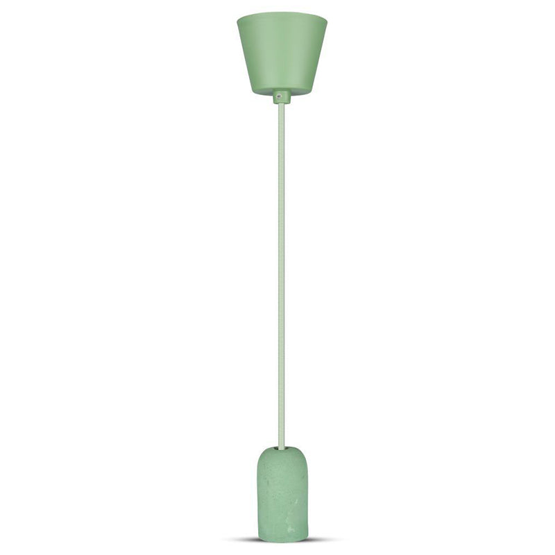Pendul tavan cu soclu E27 din beton verde V-Tac SKU-3742