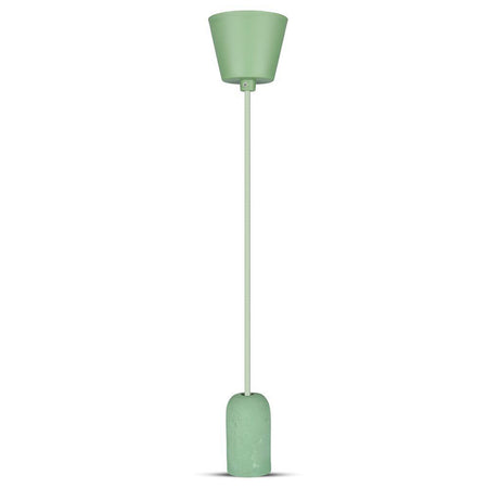 Pendul tavan cu soclu E27 din beton verde V-Tac SKU-3742