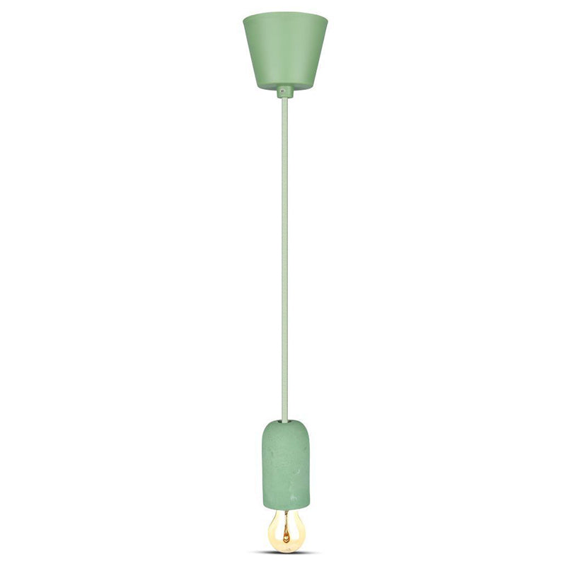 Pendul tavan cu soclu E27 din beton verde V-Tac SKU-3742