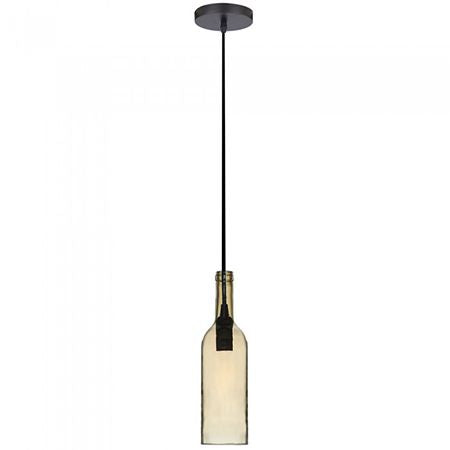 Pendul Tavan Model Sticla Vin Culoare Chihlimbar