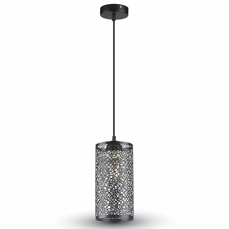 Pendul de tavan cu soclu E27 din metal negru mat V-Tac SKU-3825