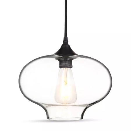 Pendul tavan cu glob din sticlă și soclu E27 max 60 W V-Tac SKU-3867