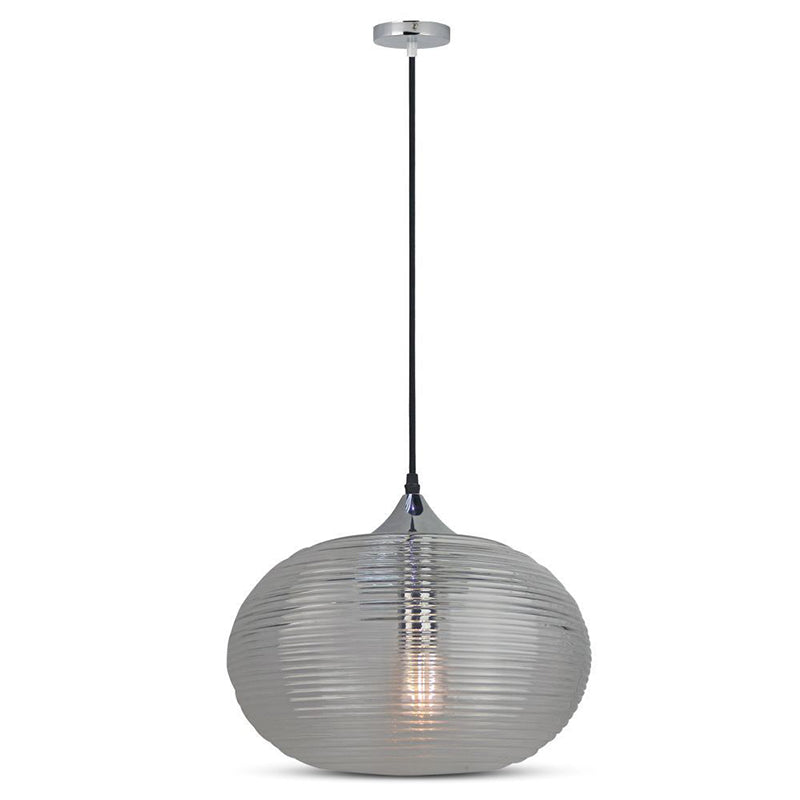 Pendul tavan Diamond cu soclu E27 din sticlă verde, max. 60 W V-Tac SKU-3880
