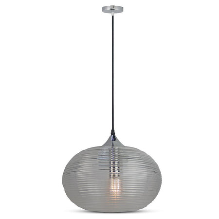 Pendul tavan Diamond cu soclu E27 din sticlă verde, max. 60 W V-Tac SKU-3880