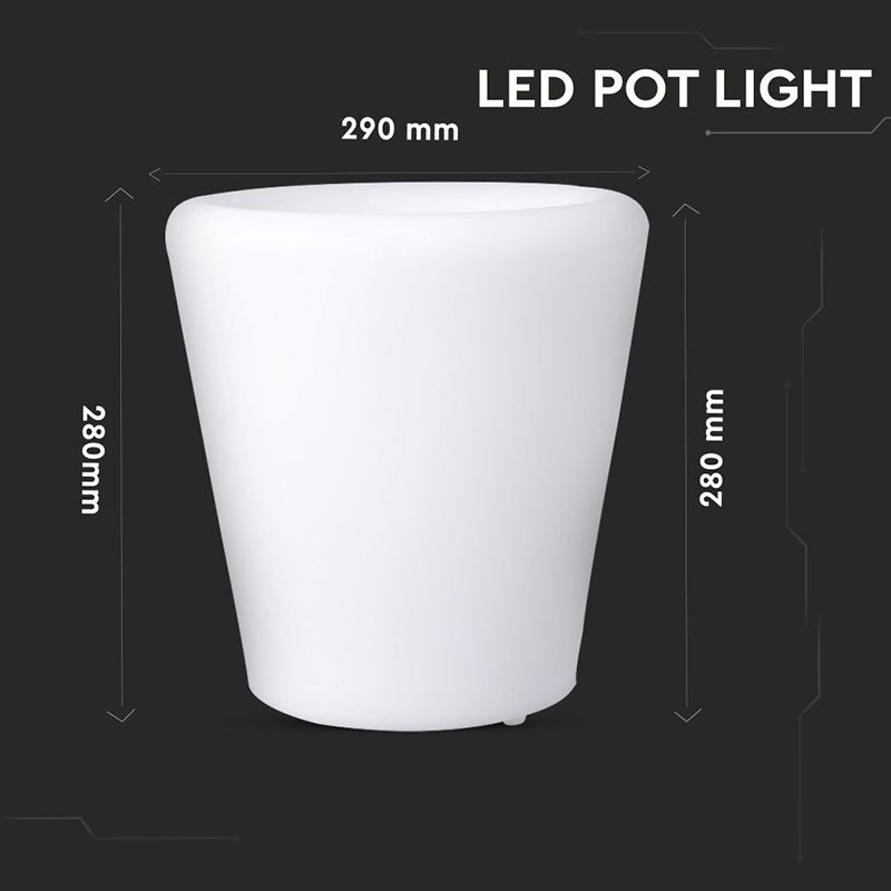 Lampa Led Rgb Model Recipient Plante 28x29cm