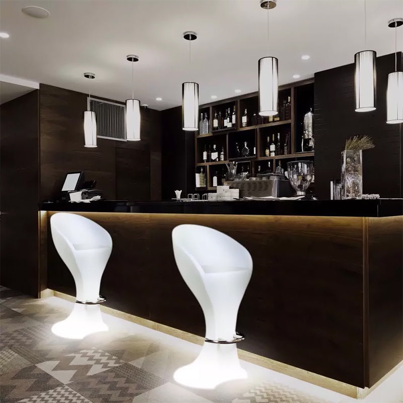Scaun înalt de bar iluminat LED RGB cu baterie reîncărcabilă V-Tac SKU-40271