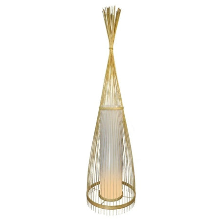 Lampă de podea din rattan cu soclu E27, Ø390 × H940 mm V-Tac SKU-40571
