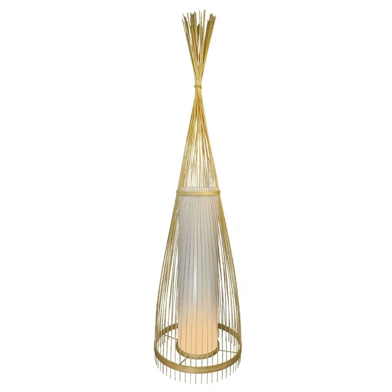 Lampă de podea din rattan cu soclu E27, Ø390 × H940 mm V-Tac SKU-40571