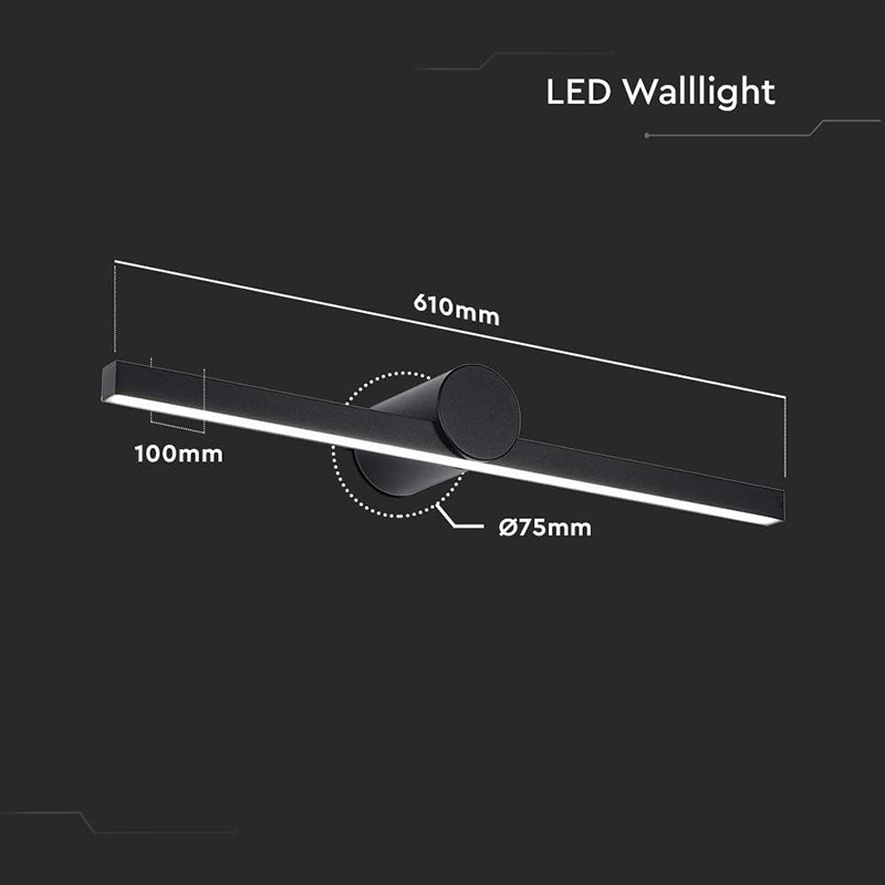 Corp Iluminat Led Montaj Deasupra Oglinzii 10w 4000k - Negru