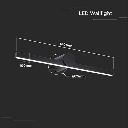 Corp Iluminat Led Montaj Deasupra Oglinzii 10w 4000k - Negru