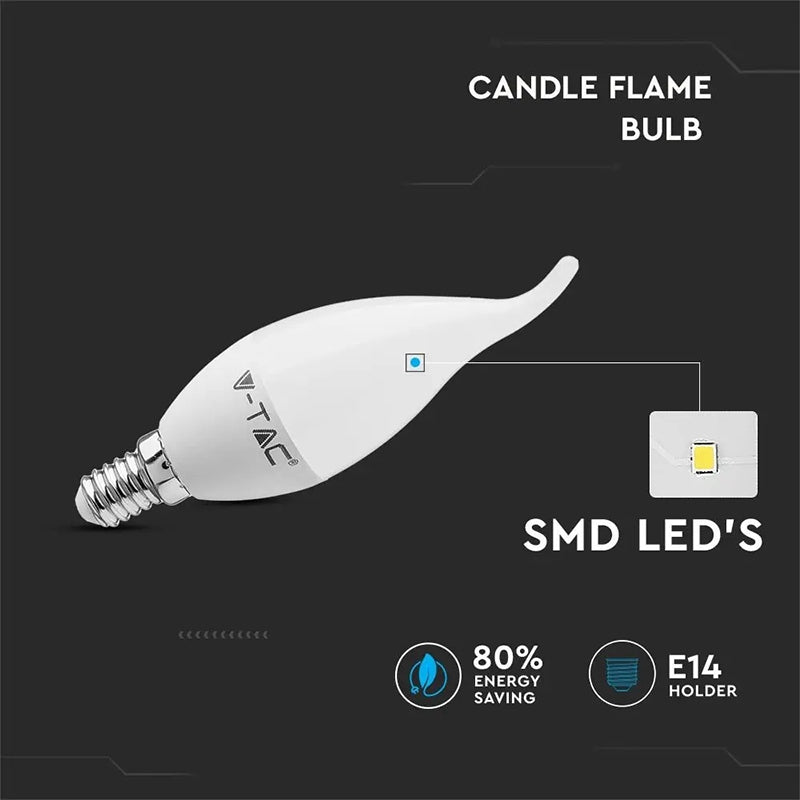 Bec Led E14 4w 6000k Alb Rece