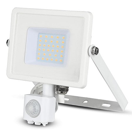 Reflector LED cu senzor de mișcare 30 W alb neutru 4000 K V-Tac SKU-458