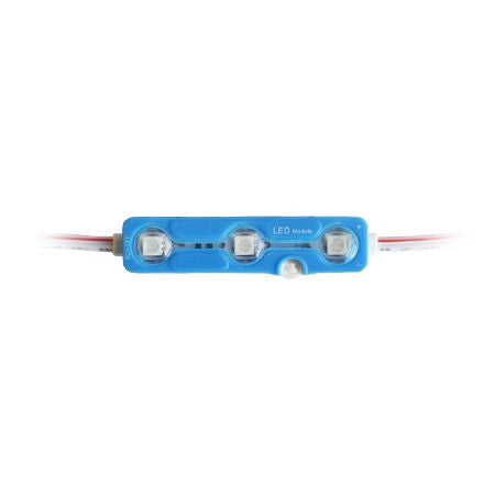 Modul LED cu 3 LED-uri SMD5050 cu lumină albastră 12 V IP67 V-Tac SKU-5118