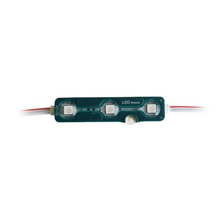 Modul LED cu 3 LED-uri SMD5050 verde 12 V IP67 V-Tac SKU-5119