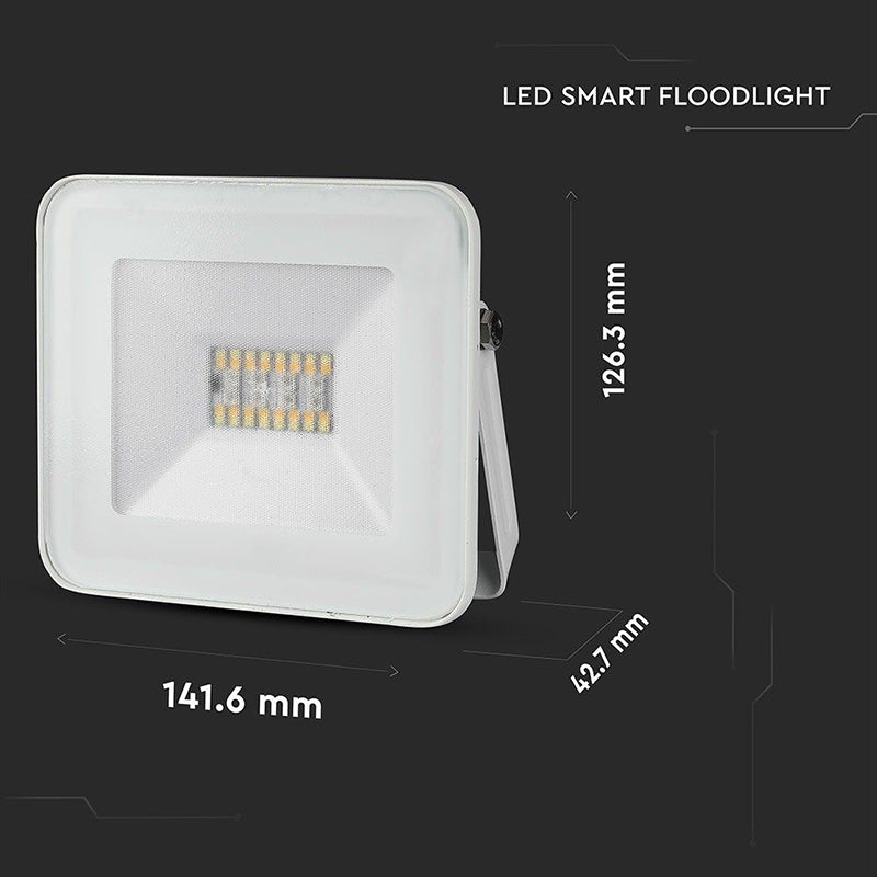 Reflector LED Smart RGB 20 W IP65 cu corp alb V-Tac SKU-5984