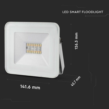 Reflector LED Smart RGB 20 W IP65 cu corp alb V-Tac SKU-5984