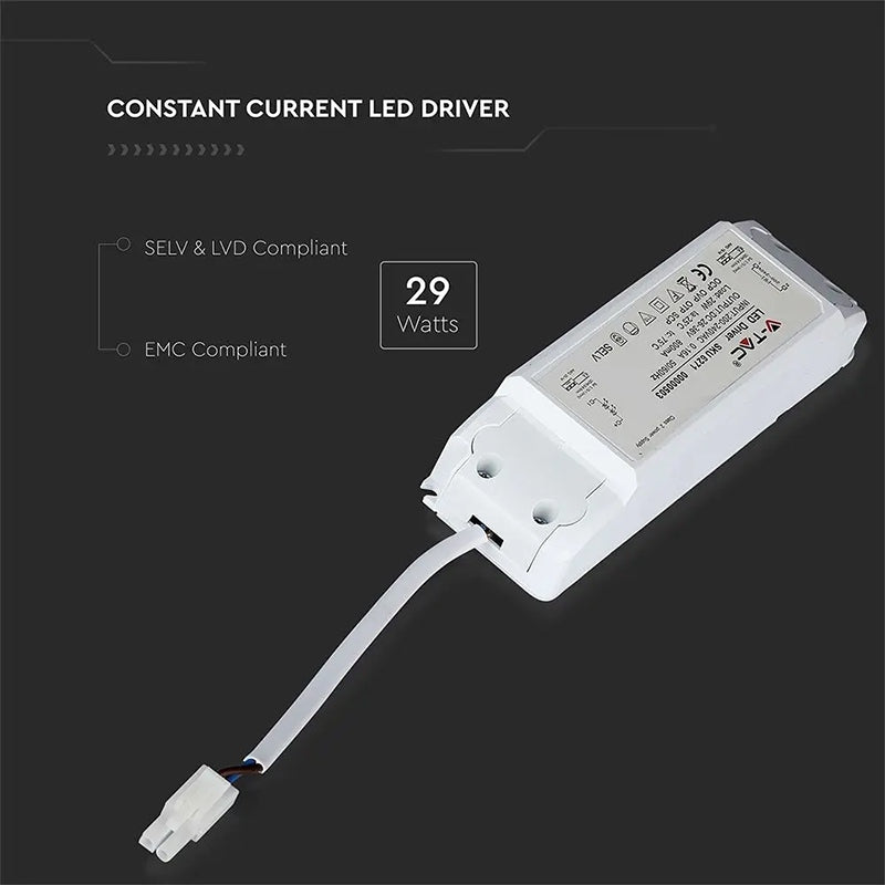 Alimentator pentru panou LED 29 W anti pâlpâit High Lumen A++ V-Tac SKU-6271