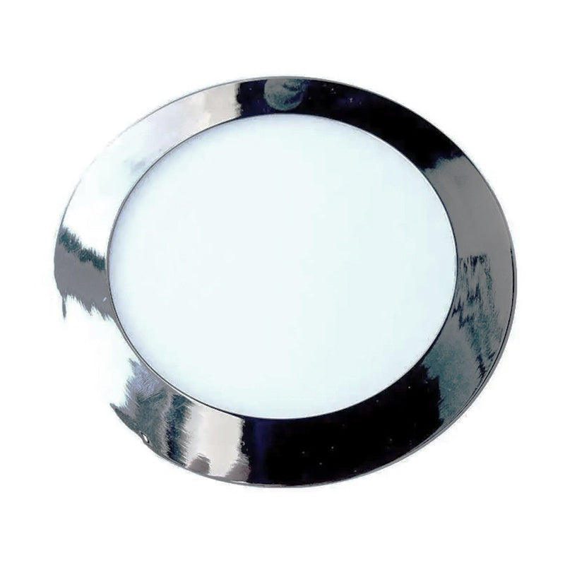Panou Led Slim Rotund 24w 4000k - Crom