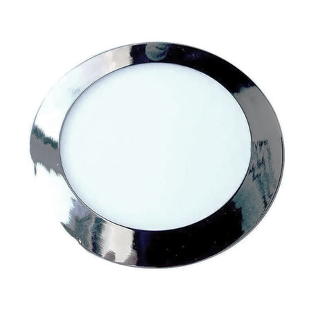 Panou Led Slim Rotund 24w 4000k - Crom