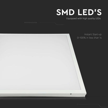 Panou LED 2 în 1 36 W 595 × 595 mm cu lumină alb neutru 4000 K V-Tac SKU-638011