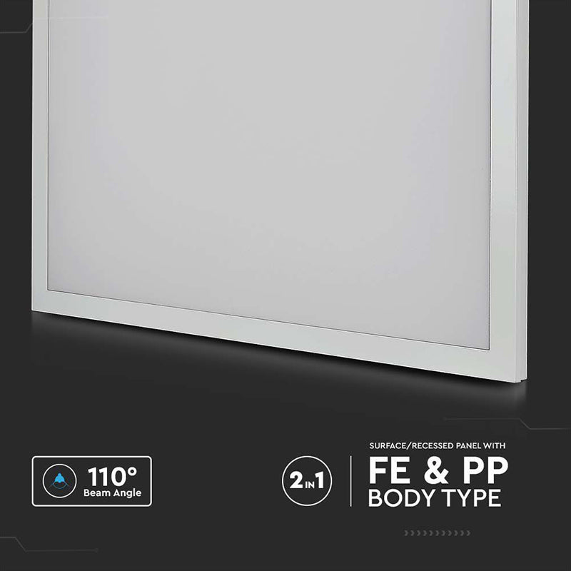 Panou LED 36 W 60 cm × 60 cm cu lumină alb rece 6400 K V-Tac SKU-638021
