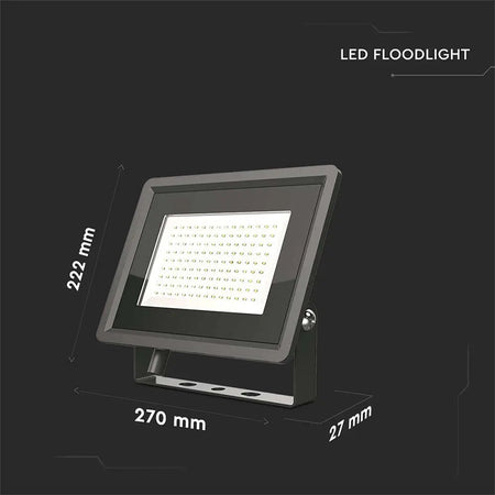 Reflector Led Smd 100w 4000k Ip65 - Negru