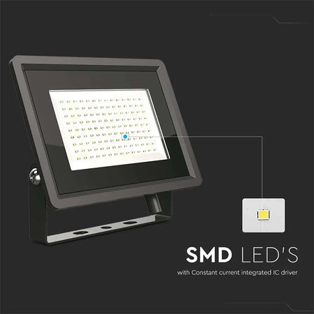 Reflector Led Smd 100w 4000k Ip65 - Negru