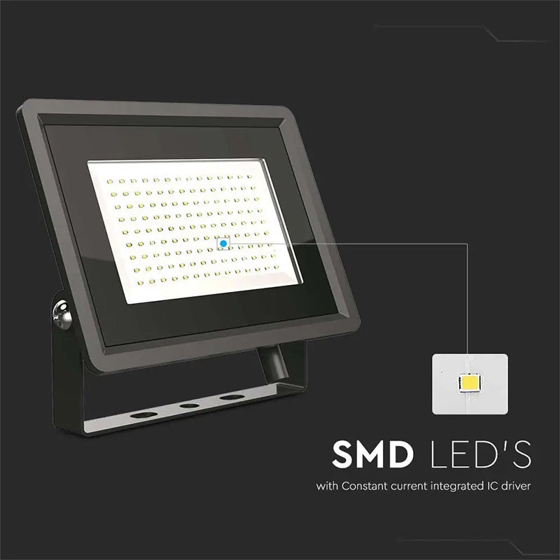 Reflector Led Smd 100w 6400k Ip65 - Negru