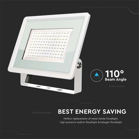 Reflector Led Smd 100w 6400k Ip65 - Alb