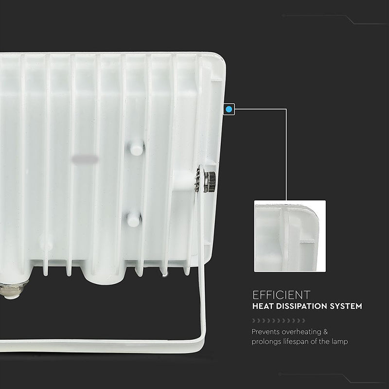 Reflector Led Smd 200w 4000k Ip65 - Alb