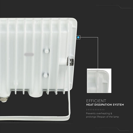 Reflector Led Smd 200w 4000k Ip65 - Alb
