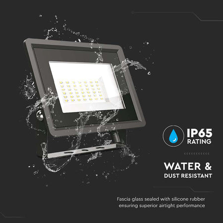 Reflector Led Smd 30w 6500k Ip65 - Negru