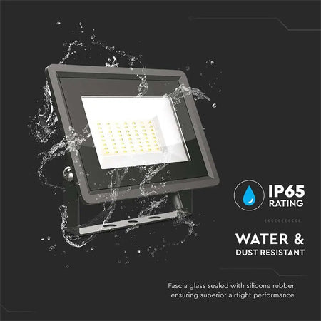 Reflector Led Smd 50 W 4000k Ip65, Negru