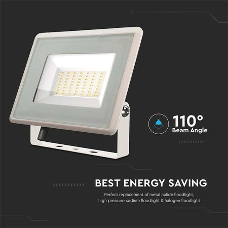 Reflector Led Smd 50 W 4000k Ip65, Alb