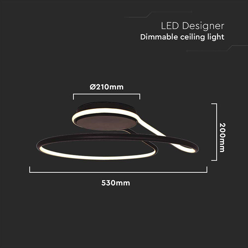 Corp iluminat LED dimmabil 54 W cu lumină albă neutră 4000 K V-Tac SKU-6923
