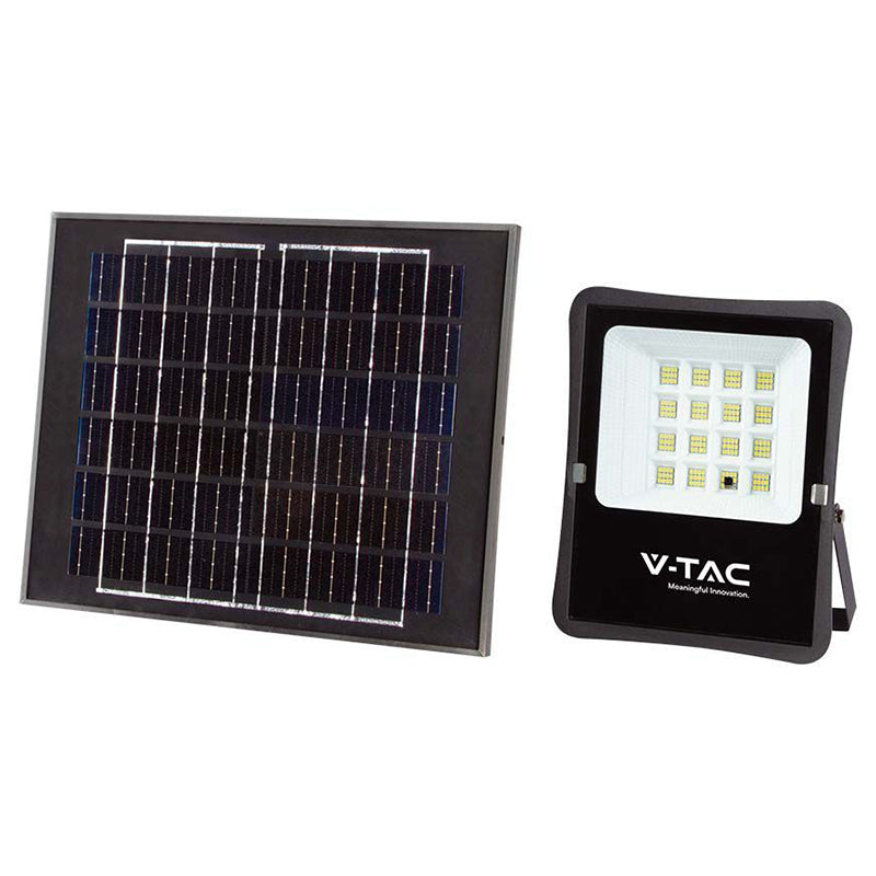 Reflector LED cu încărcare solară de 15 W și lumină albă rece de 6400 K V-Tac SKU-6968