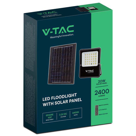 Reflector Led 20w 6400k Cu Incarcare Solara