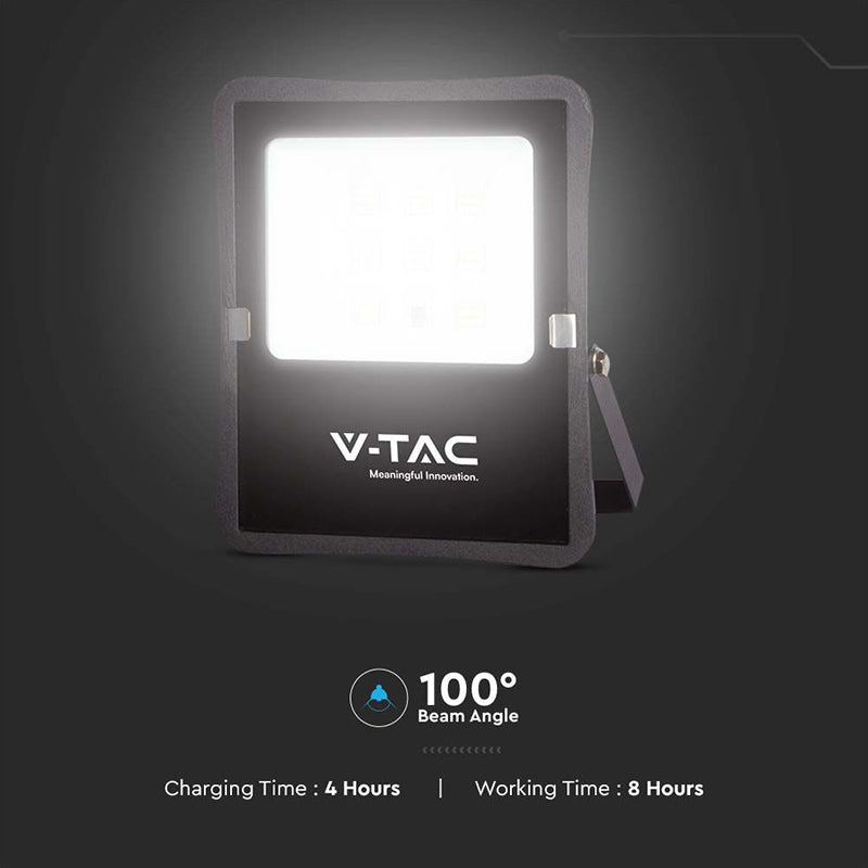 Reflector Led 20w 6400k Cu Incarcare Solara