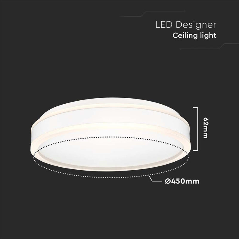 Plafonieră LED dimabilă 24 W cu lumină alb neutru 4000 K V-Tac SKU-6989