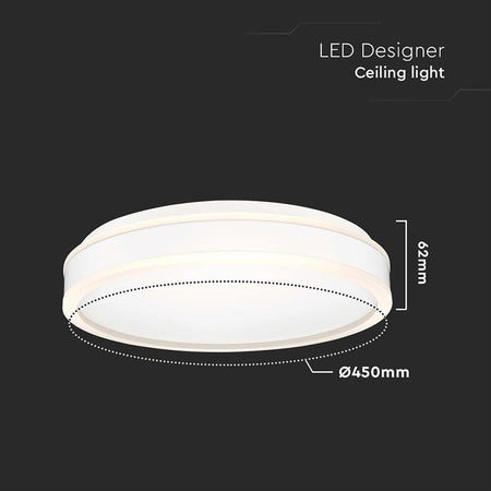 Plafonieră LED dimabilă 24 W cu lumină alb neutru 4000 K V-Tac SKU-6989