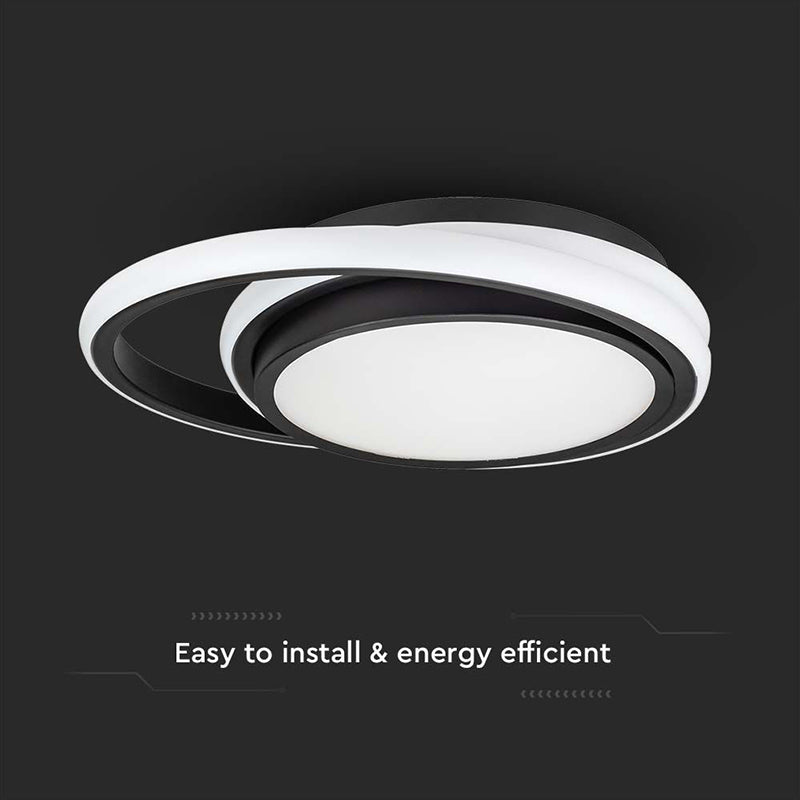 Plafoniera Led 24w 3in1 - Negru