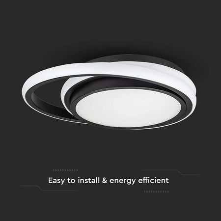 Plafoniera Led 24w 3in1 - Negru