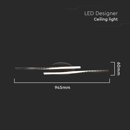 Candelabru LED negru de 12 W cu lumină alb cald 3000 K și dimensiuni 94,5 x 6 cm V-Tac SKU-7001