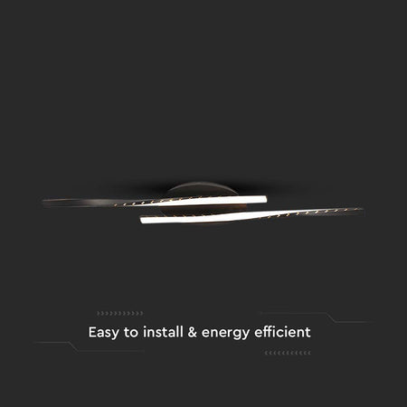 Candelabru LED negru de 12 W cu lumină alb cald 3000 K și dimensiuni 94,5 x 6 cm V-Tac SKU-7001