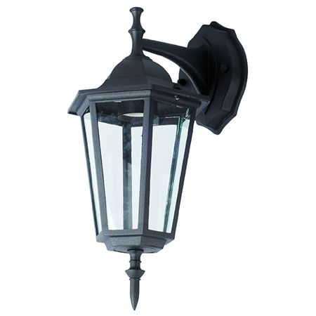 Corp de iluminat aplicat pe perete cu soclu E27, max 40 W și protecție IP44 negru V-Tac SKU-7068