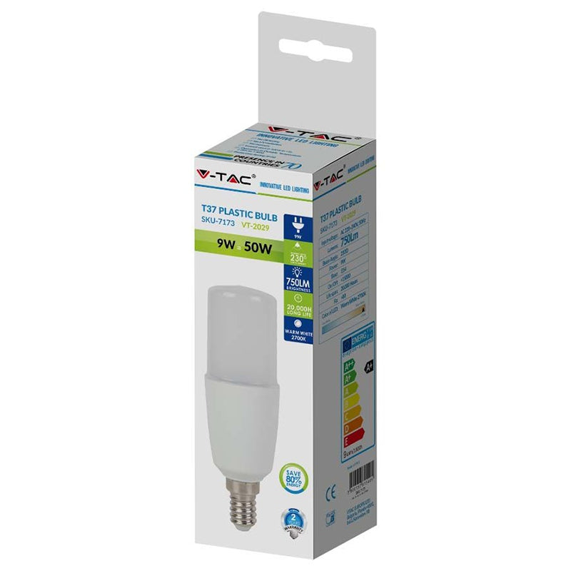 Bec Led T37 E14 9w 3000k Alb Cald