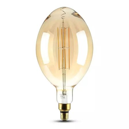Bec cu filament LED BF180 dimabil cu soclu E27 de 8 W și 2000 K V-Tac SKU-7464
