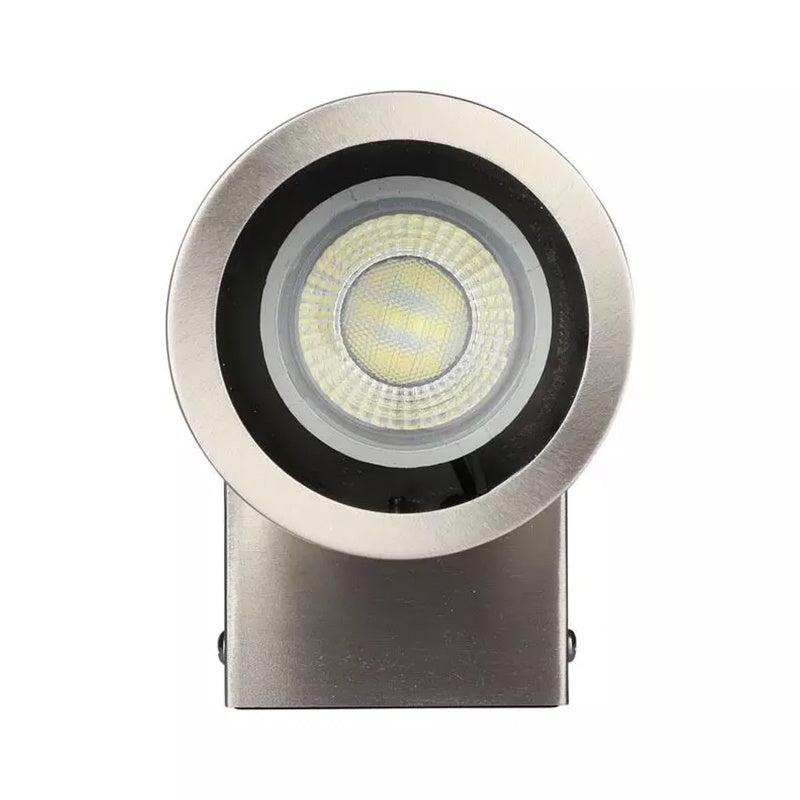 Corp de iluminat aplicat pe perete cu soclu GU10 și protecție IP44 din inox V-Tac SKU-7506