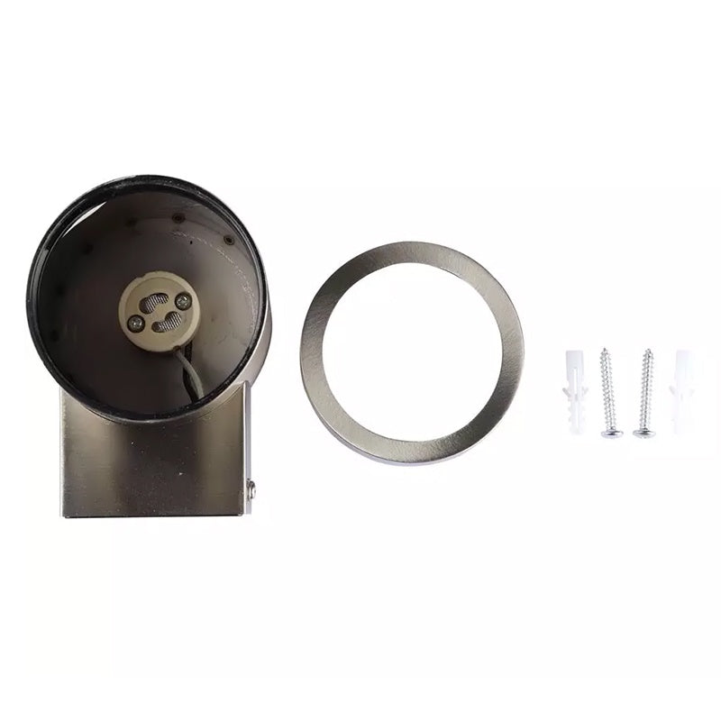 Corp de iluminat aplicat pe perete cu soclu GU10 și protecție IP44 din inox V-Tac SKU-7506
